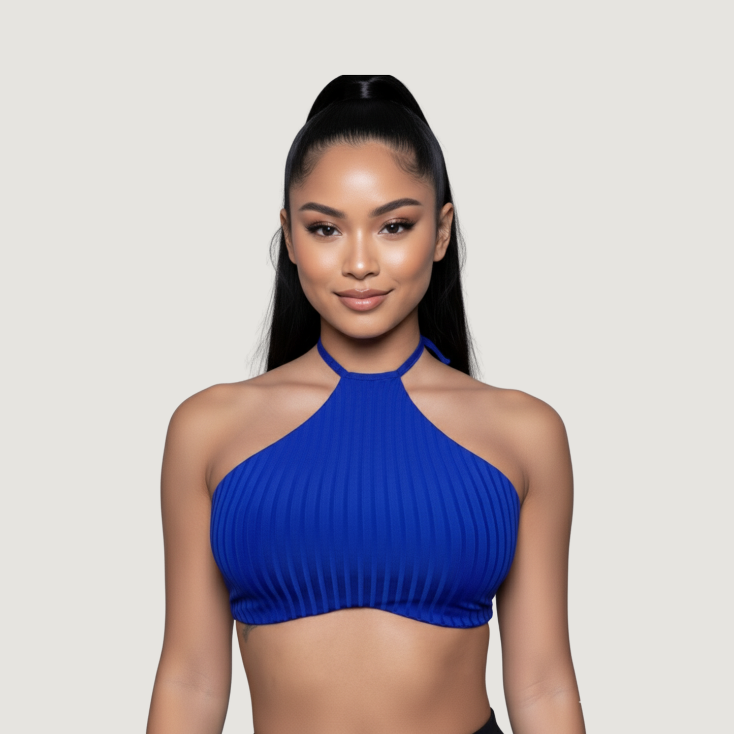 Camiseta sin mangas con lazos ajustables en el cuello