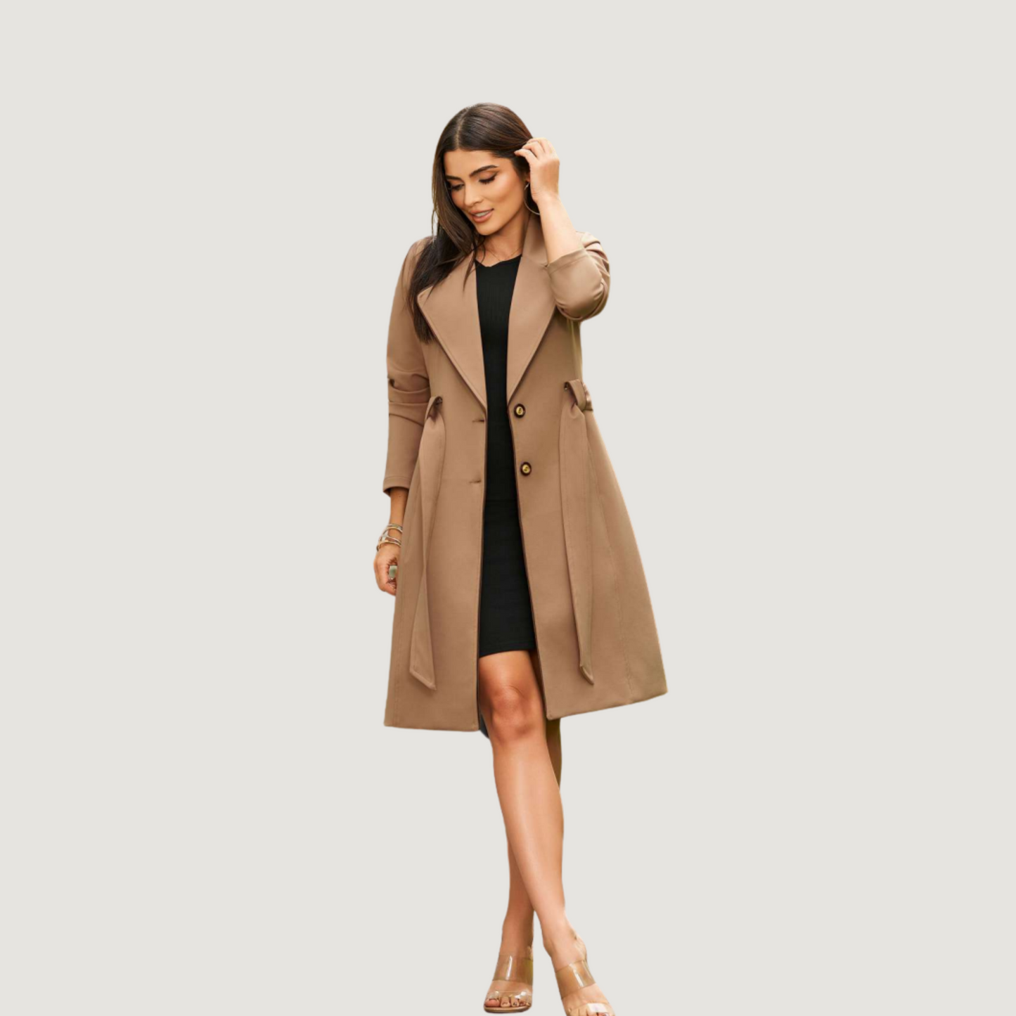 Timeless Trench with Contrast Details