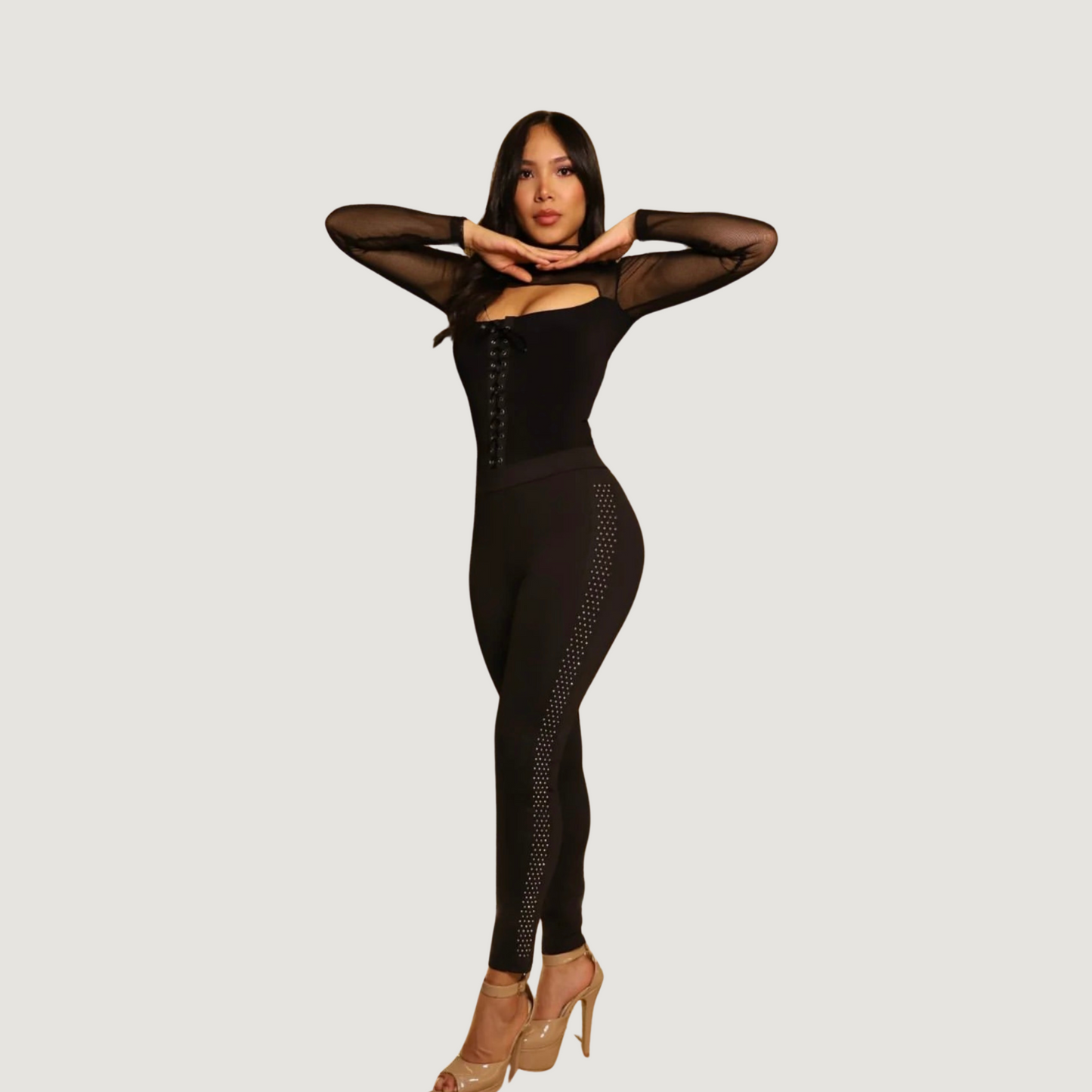 Nice Dressy Pants with Gemstone Details