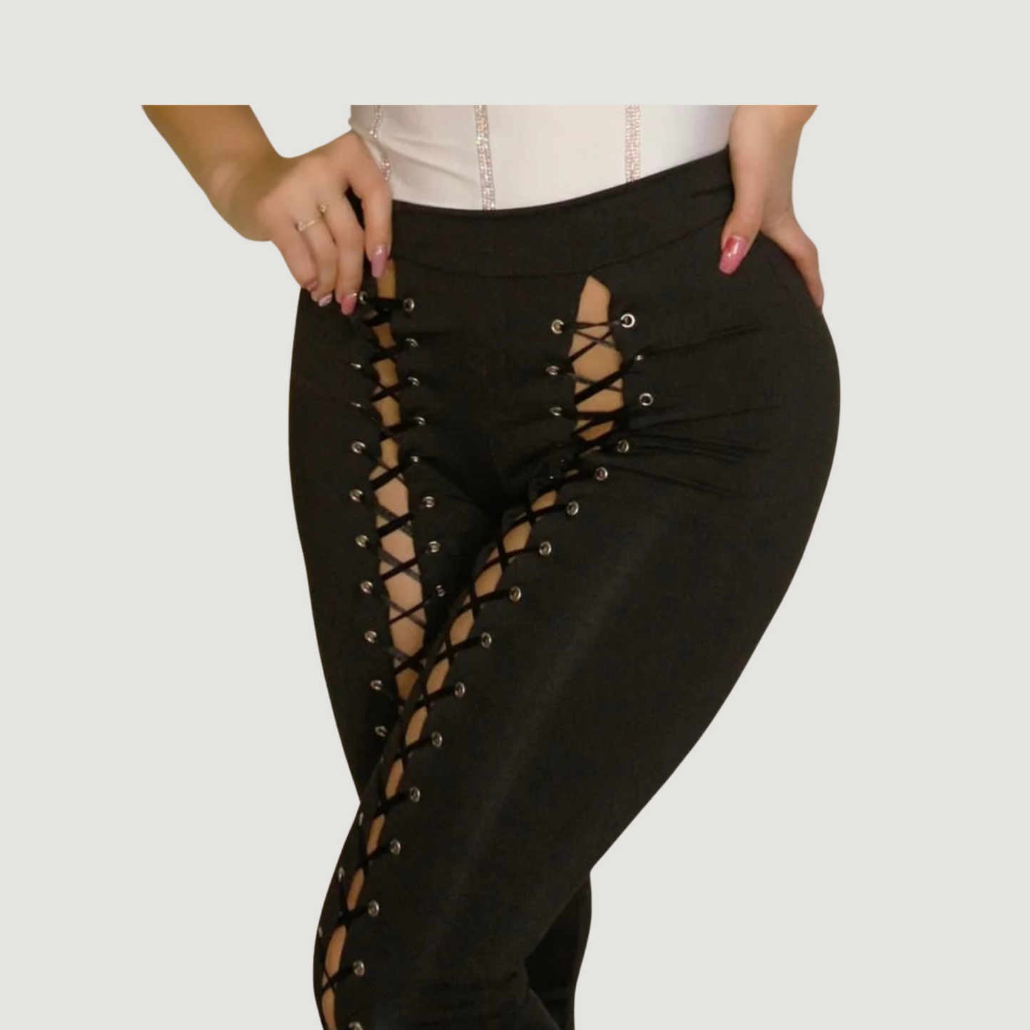 Sexy Pants with High-Waisted Design