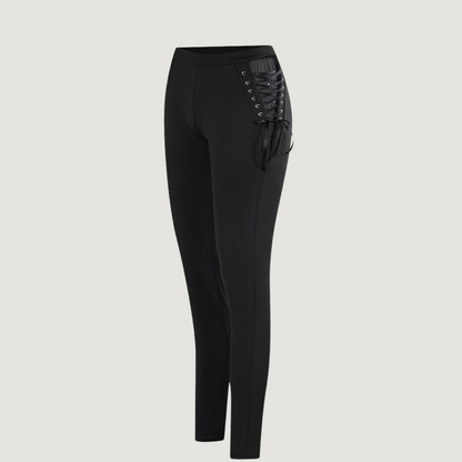 Fashion Leggings with Faux Leather – Also Available in Matte Spandex