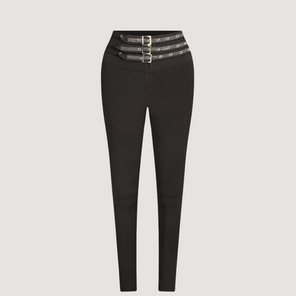 Skinny Stretch Pants with Push-Up Effec