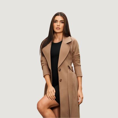 Timeless Trench with Contrast Details