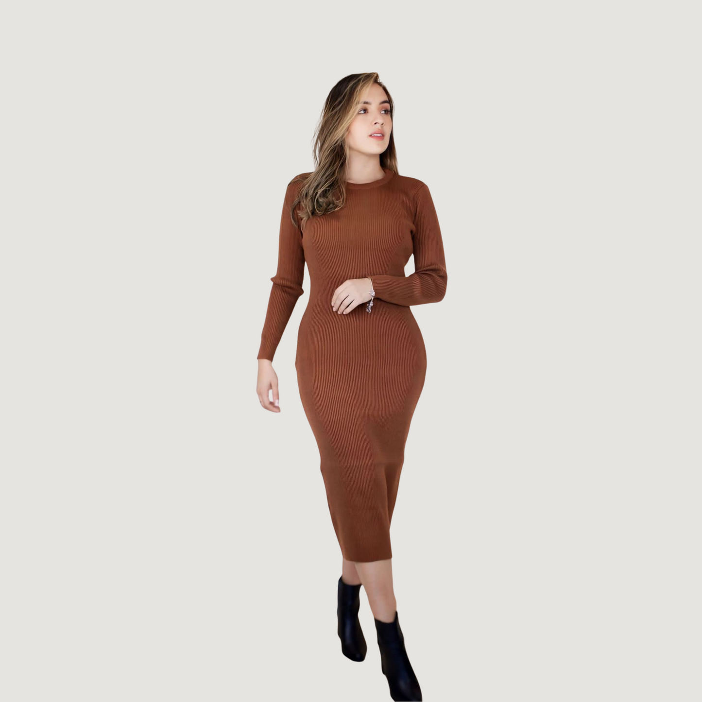 Knit Midi Pencil Dress
