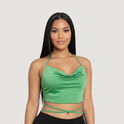 Open Back Top with Delicate Straps