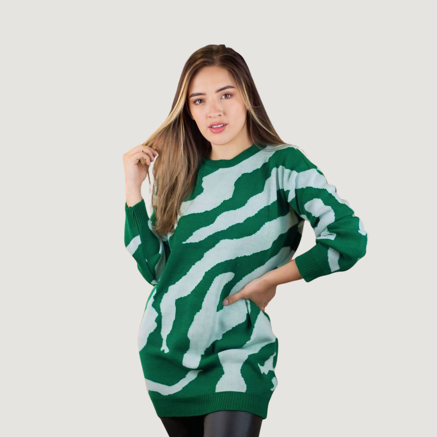 Heart Knit Pullover for Women