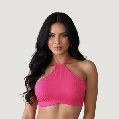 Camiseta sin mangas con lazos ajustables en el cuello