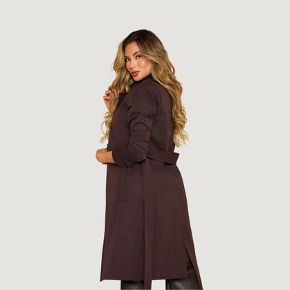 Brown Double-Breasted Trench