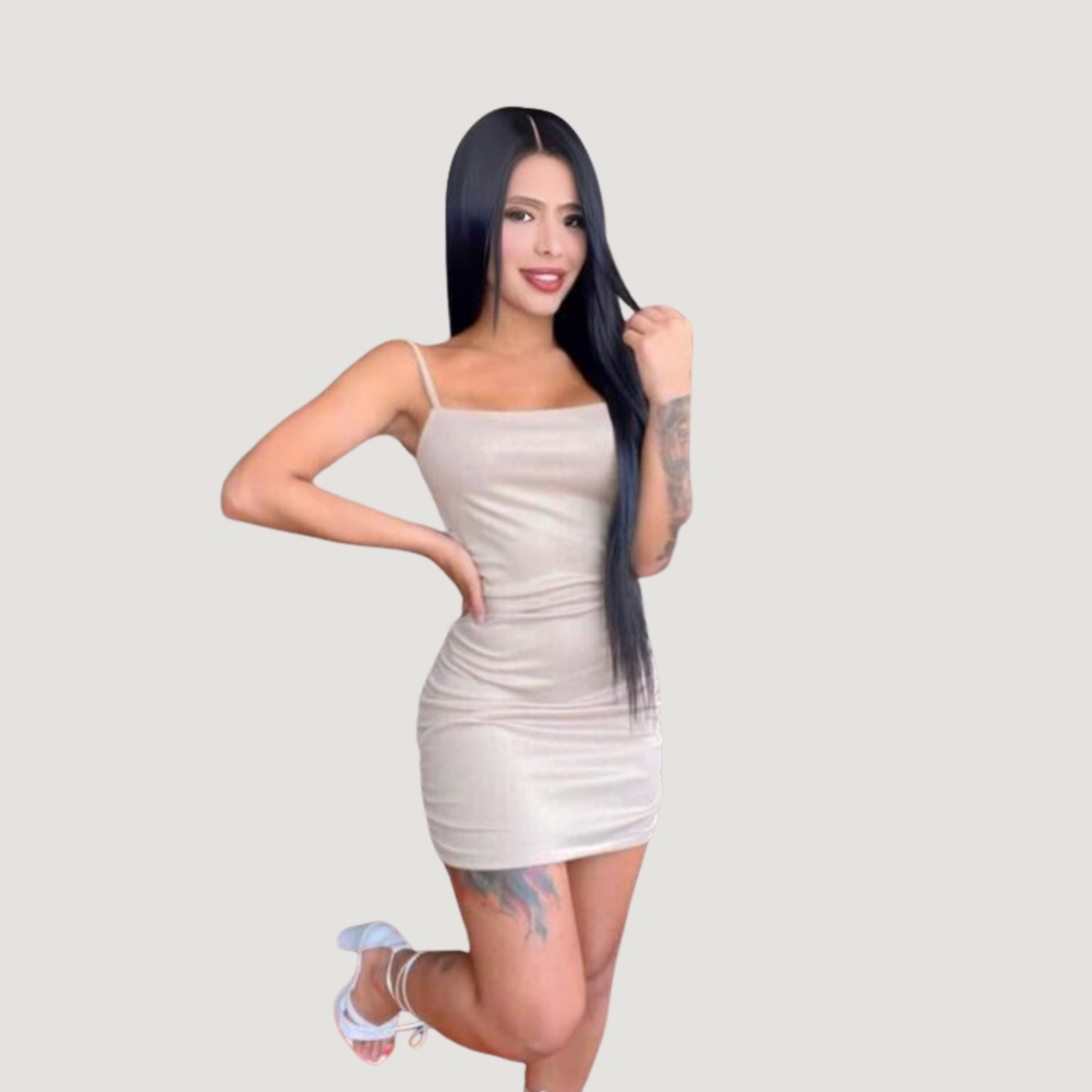 Fashion Mini Dresses with Ruched Details - Saida Fashion 