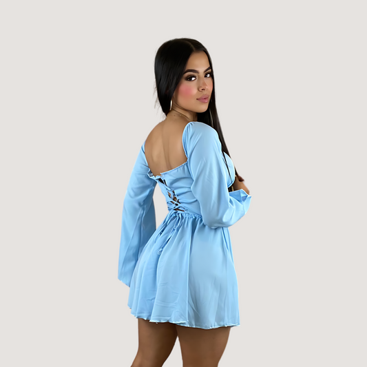 Cute Date Dress with Crisscross Back