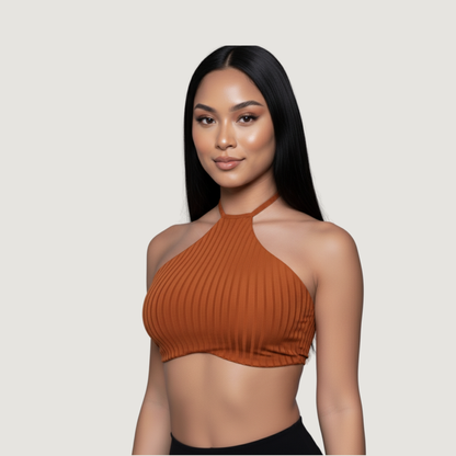 Camiseta sin mangas con lazos ajustables en el cuello