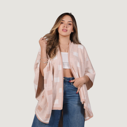 Abstract Knit Ponchos