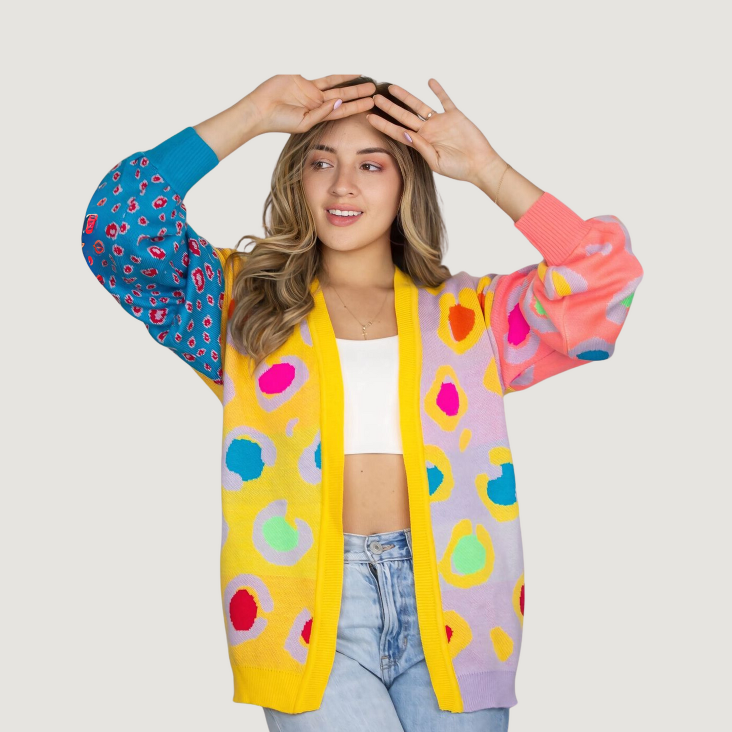 Colorful Graphic Knit Sweater
