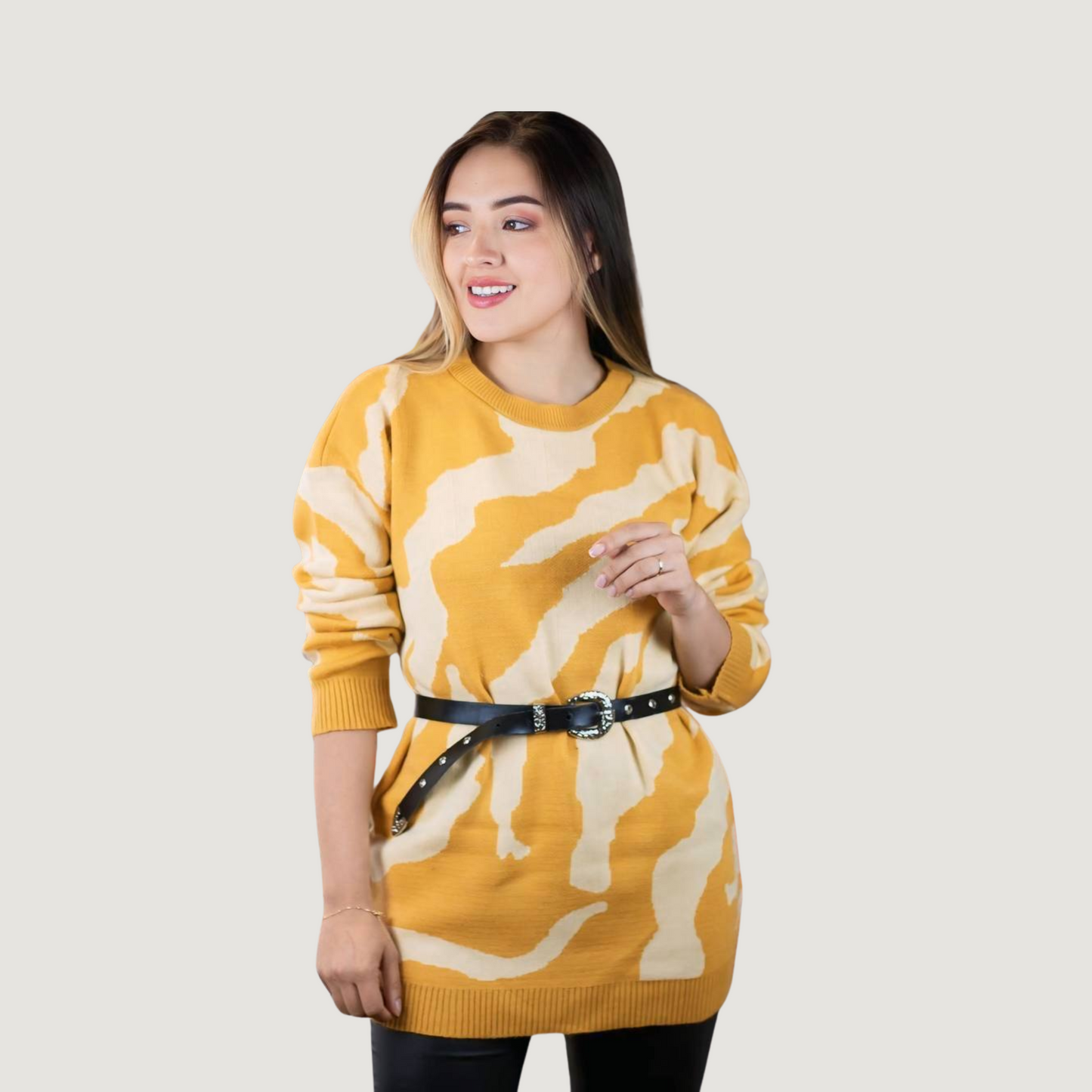 Heart Knit Pullover for Women