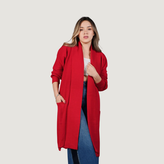 Long Knit Duster Cardigan Sweater
