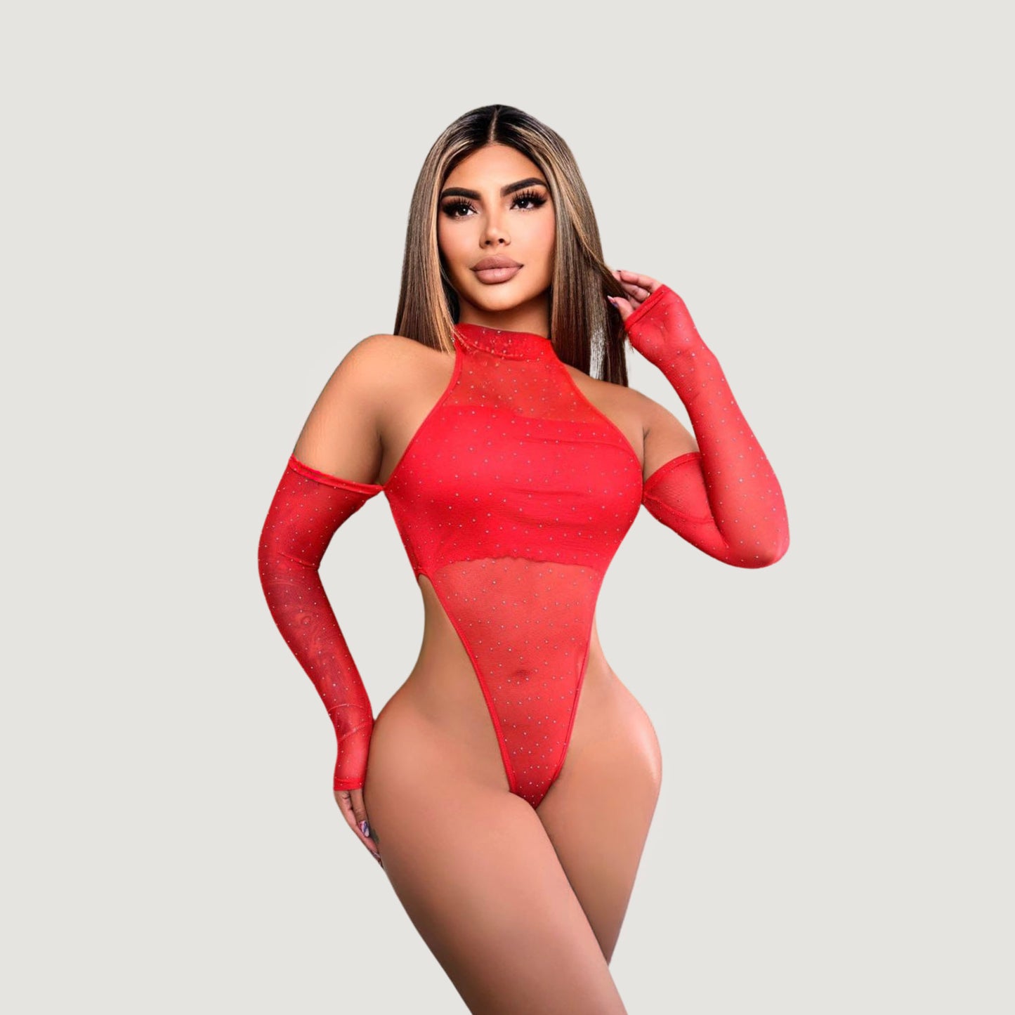 Mesh Bodysuit - High Cut Design