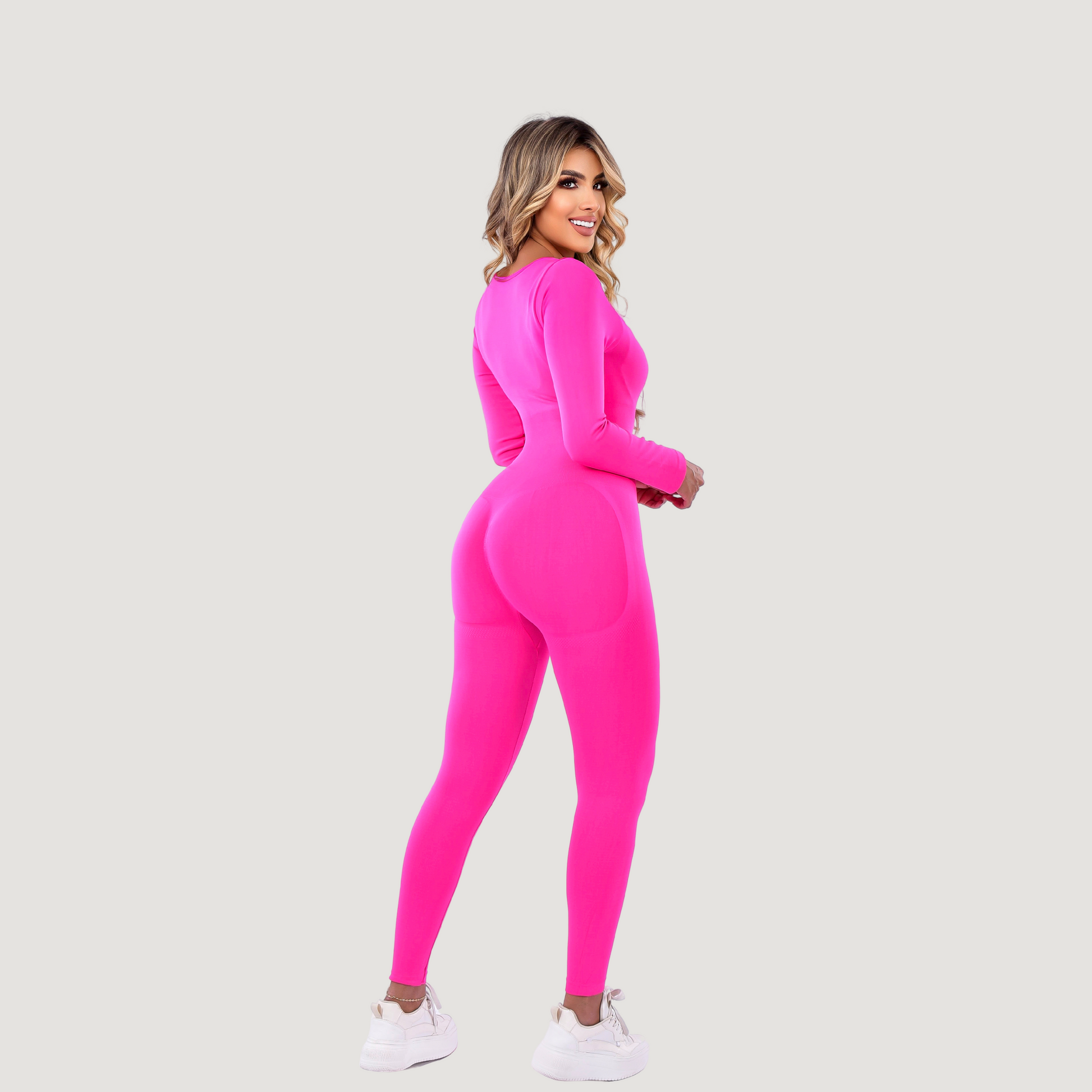 Long-Sleeve Jumpsuit for Women: High-Performance Lycra for Comfort and Stretch - Saida Fashion 