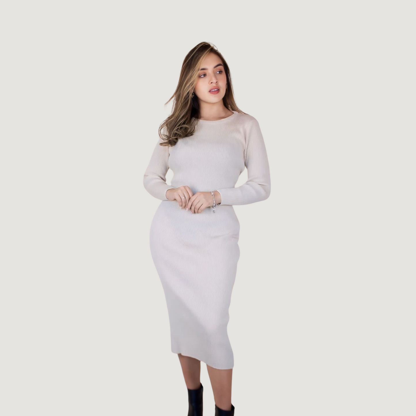 Knit Midi Pencil Dress