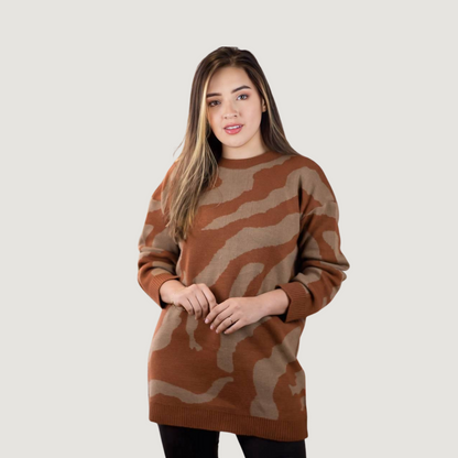 Heart Knit Pullover for Women