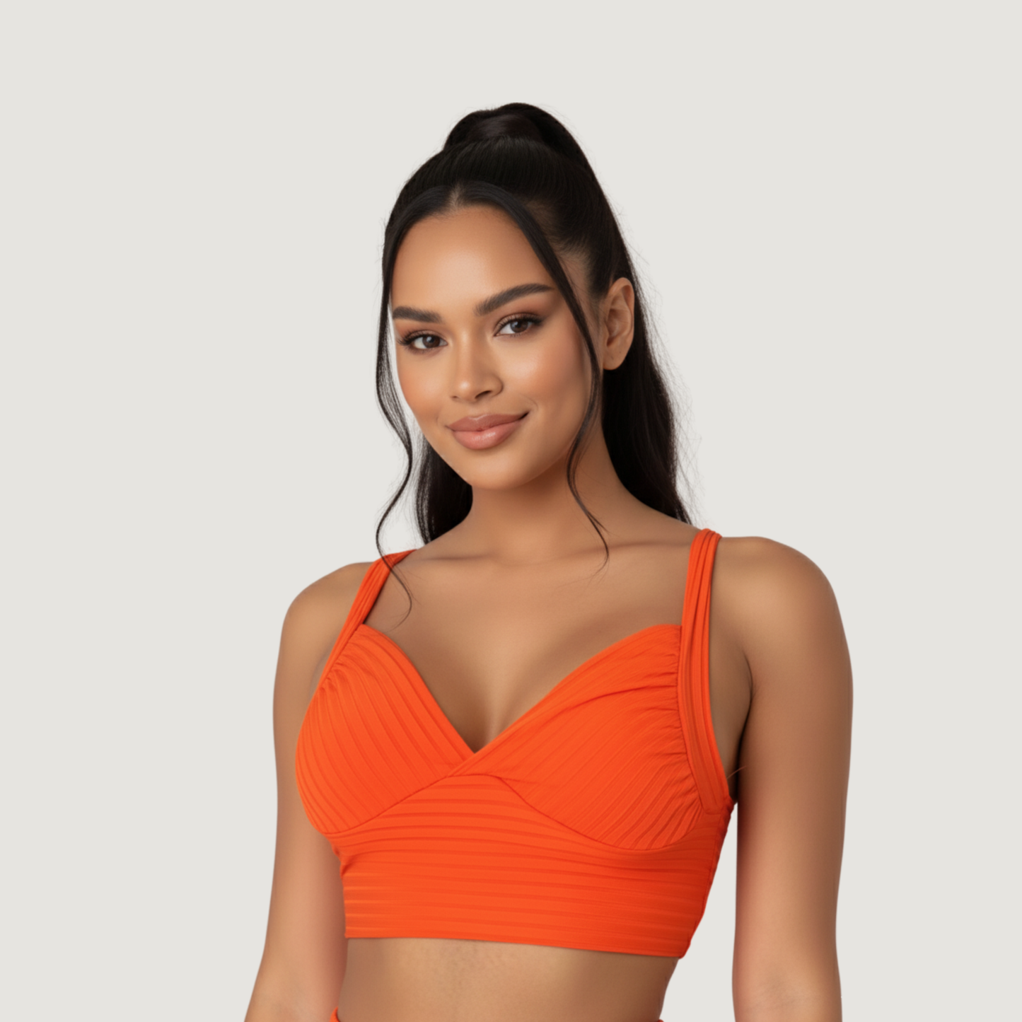 Low-Cut Tank Top with Thick Straps..