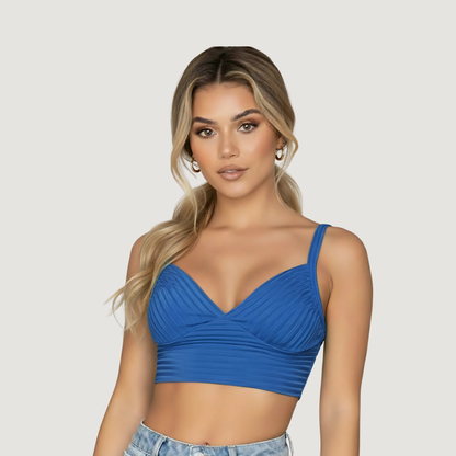 Low-Cut Tank Top with Thick Straps..