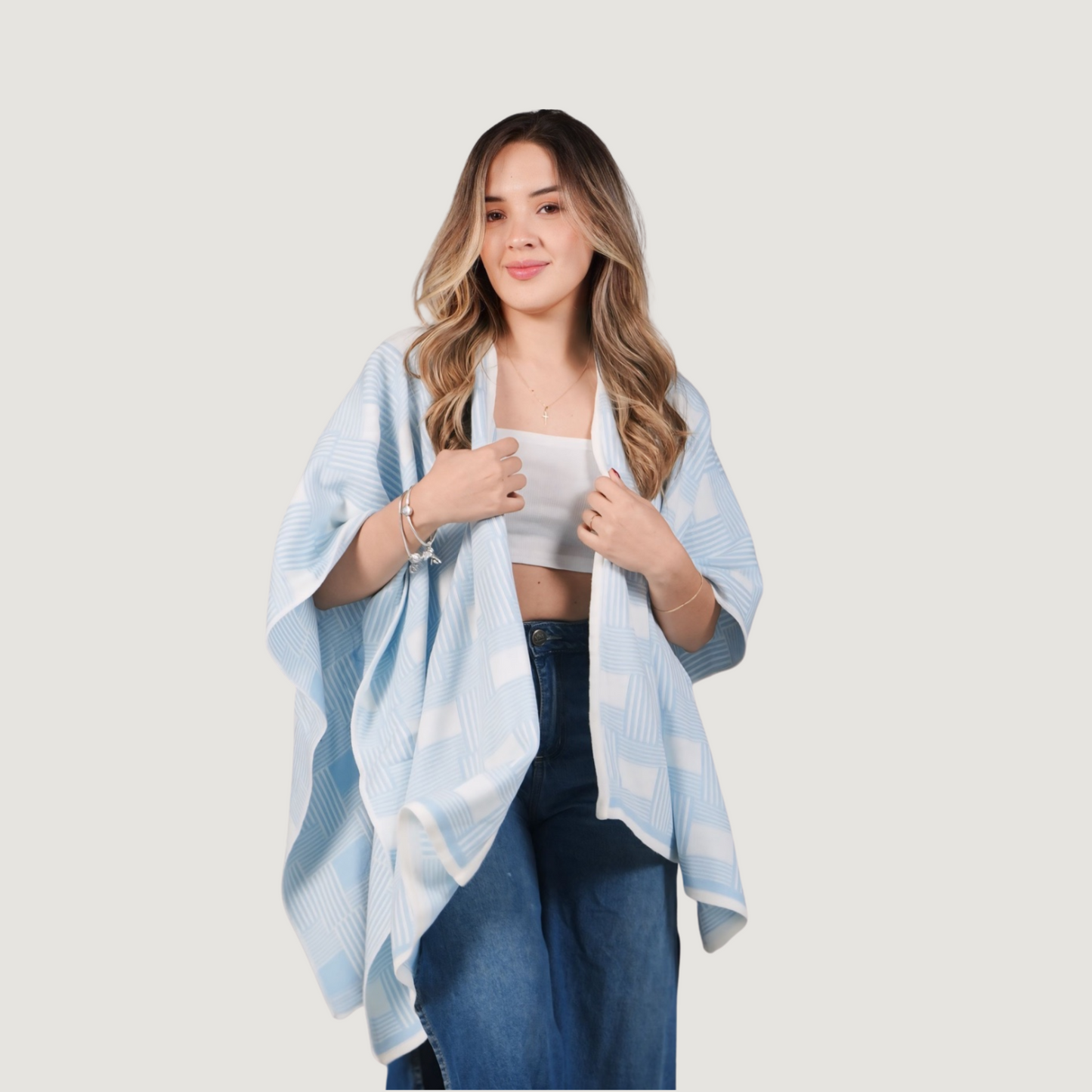 Abstract Knit Ponchos