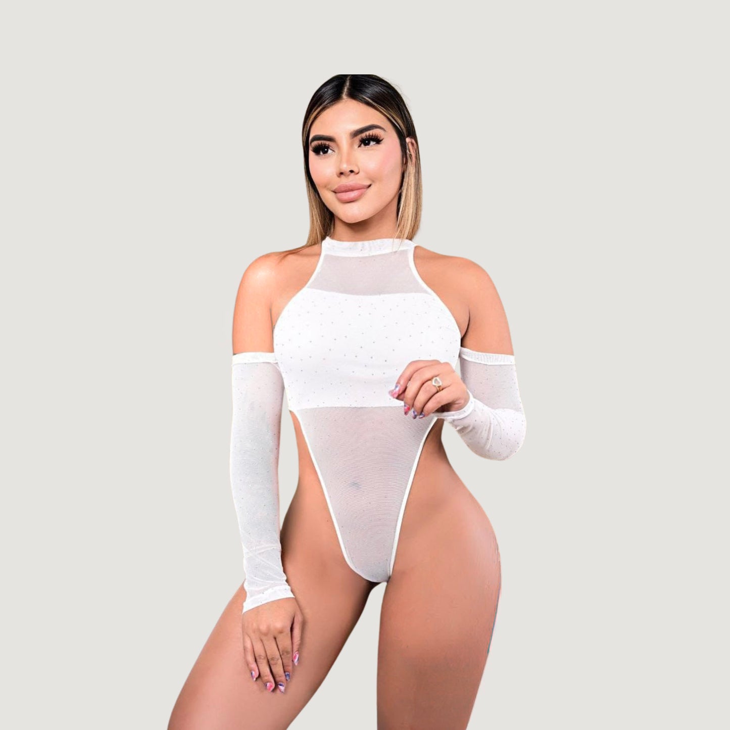 Mesh Bodysuit - High Cut Design