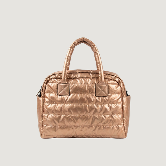 Copper Puffer Crossbody Bag