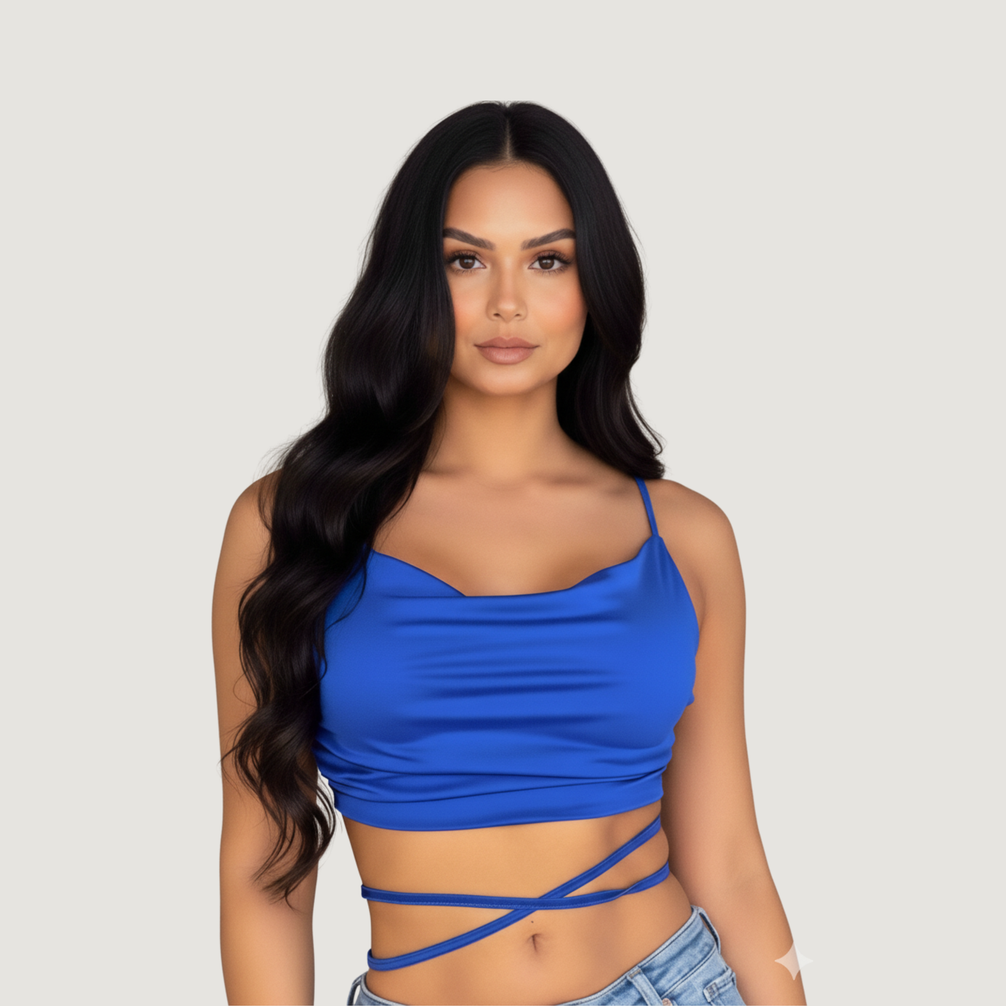 Open Back Top with Delicate Straps