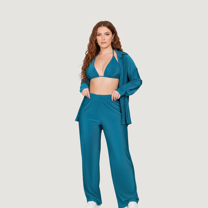 Comfortable 3-Piece Silk Set