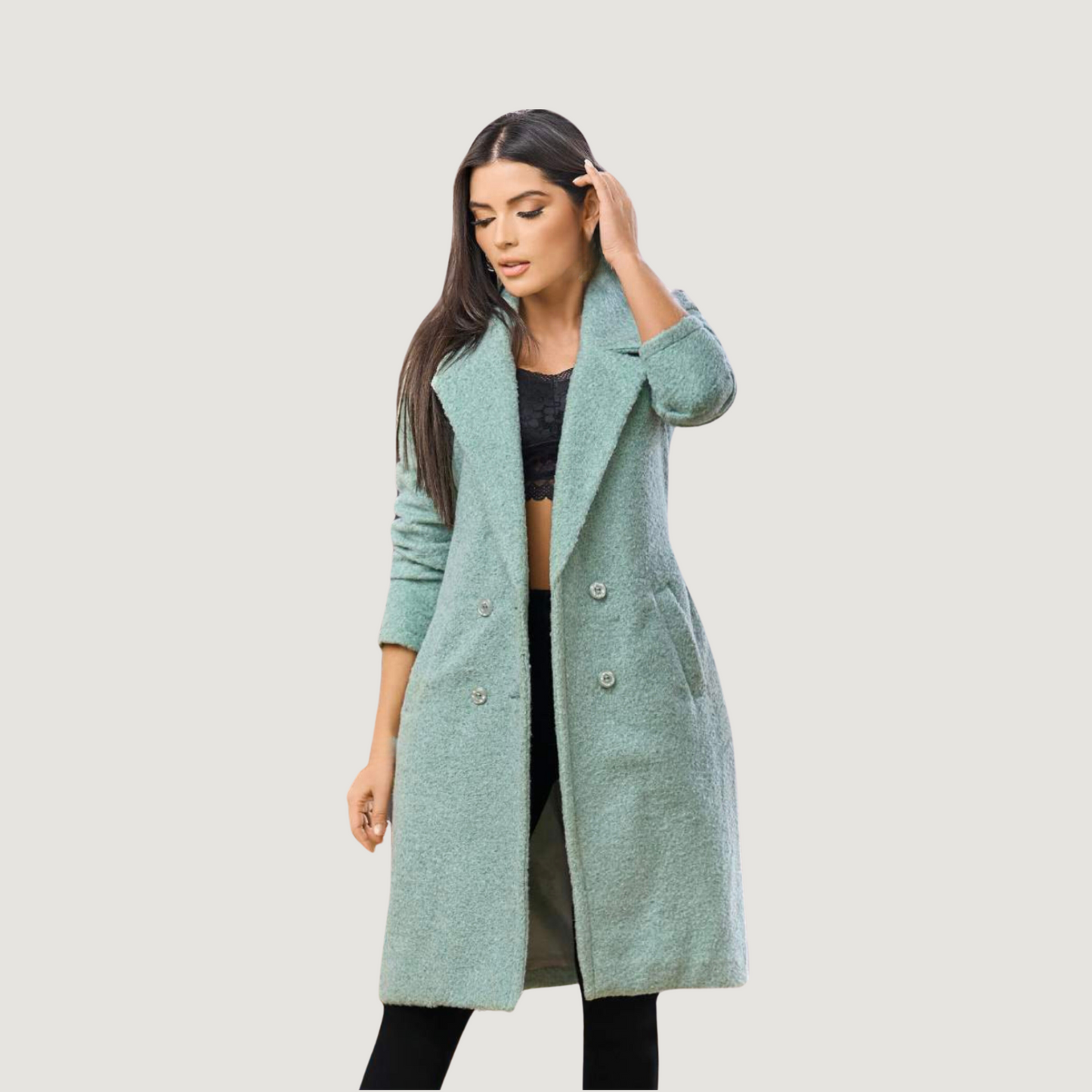 Stylish Coats with Two Front Buttons
