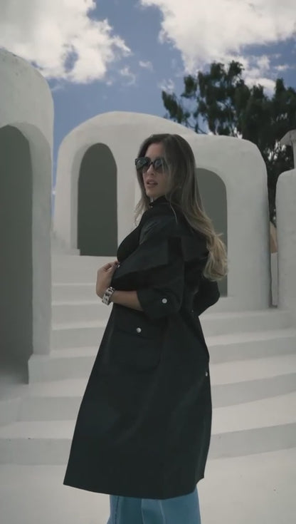 Women's Trench Coat, Satin Finish