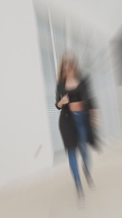 Women’s Black Coats with Stretch Fabric