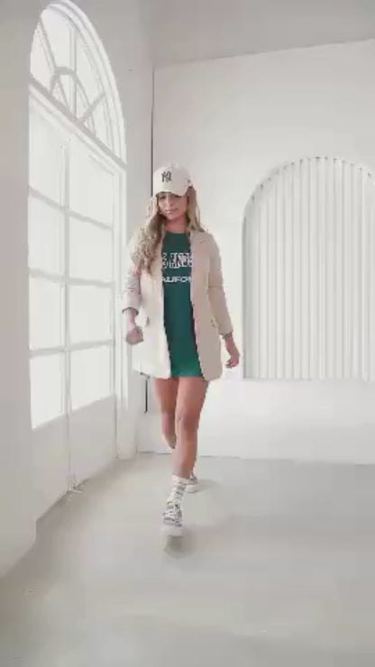 Blazer clásico de lino con botones