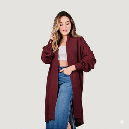 Long Knit Duster Cardigan Sweater